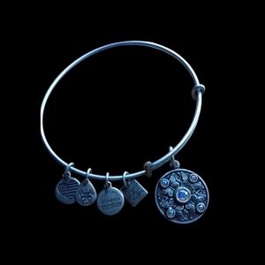 Silver Charm Bangle Bracelet